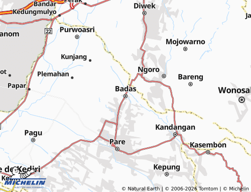 MICHELIN-Landkarte Badas - ViaMichelin