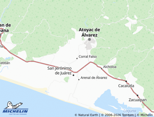 MICHELIN Corral Falso map - ViaMichelin