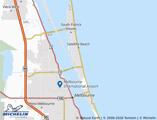 Carte MICHELIN Indian Harbour Beach - ViaMichelin
