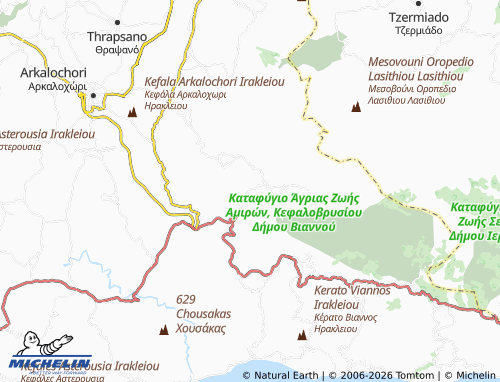 Mapa MICHELIN Thomadiano - ViaMichelin