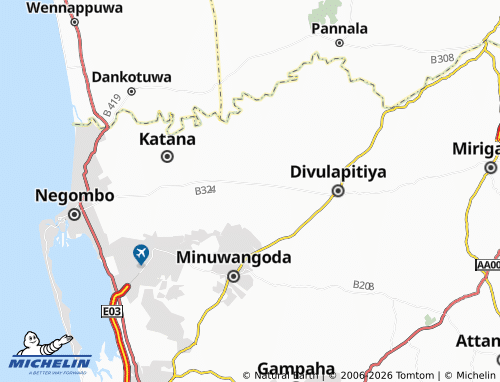 MICHELIN-Landkarte Batepola - ViaMichelin