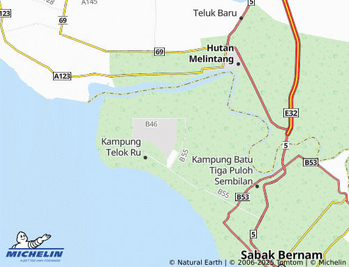 Carte MICHELIN Kampung Perenggan - ViaMichelin