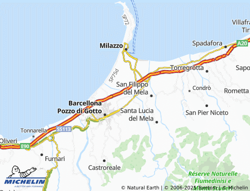 MICHELIN Camicia map - ViaMichelin