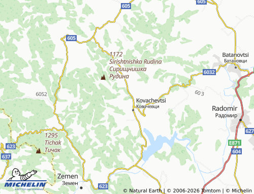Mapa MICHELIN Sirishtnik - ViaMichelin