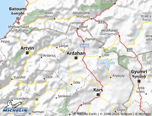 Mapa MICHELIN Ardahan - ViaMichelin