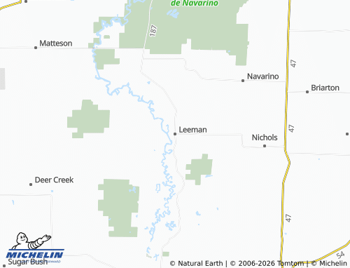 Mapa MICHELIN Leeman - ViaMichelin