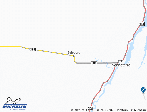 MICHELIN Belcourt map - ViaMichelin