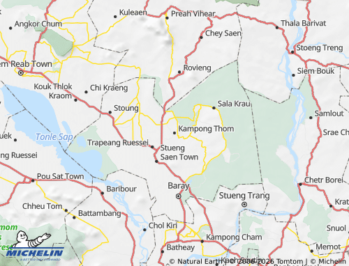 MICHELIN-Landkarte Kampong Thom - ViaMichelin