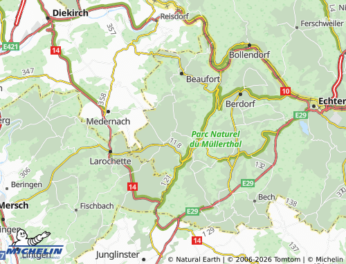 Mapa MICHELIN Waldbillig - ViaMichelin