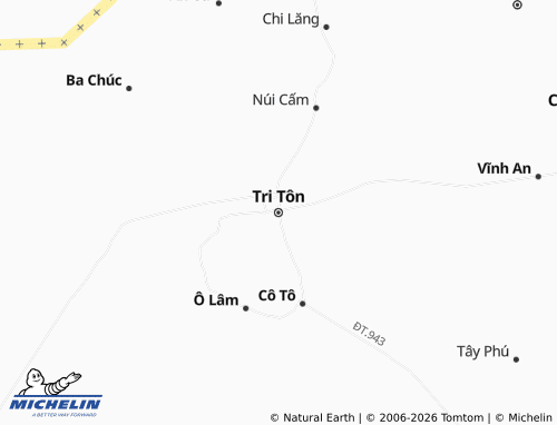 Mapa MICHELIN Tri Tôn - ViaMichelin