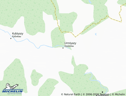 MICHELIN-Landkarte Urmiyazy - ViaMichelin