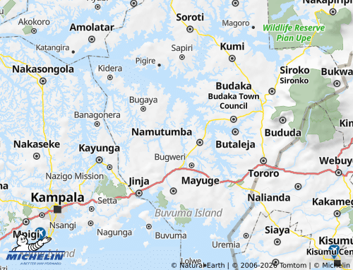 Carte MICHELIN Bulamogi - ViaMichelin