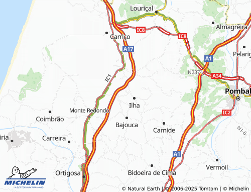 MICHELIN-Landkarte Barro Branco - ViaMichelin