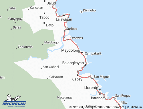 MICHELIN Barangay Poblacion 2 map - ViaMichelin