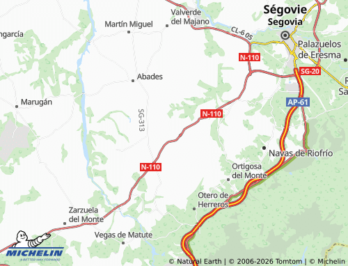 MICHELIN Fuentemilanos map - ViaMichelin