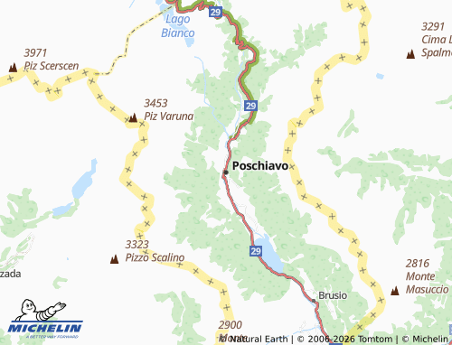 Mapa MICHELIN Poschiavo - ViaMichelin