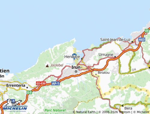 MICHELIN Hondarribia map - ViaMichelin