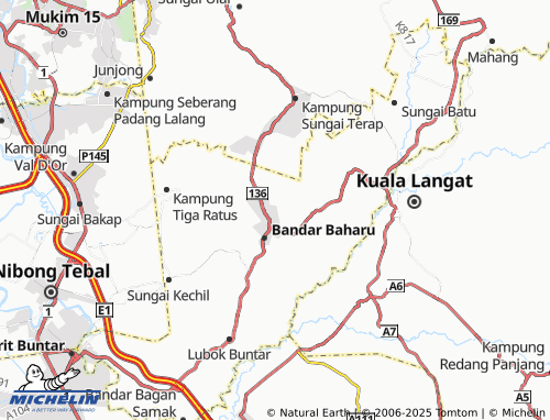 MICHELIN Kampung Ayer Hitam map - ViaMichelin