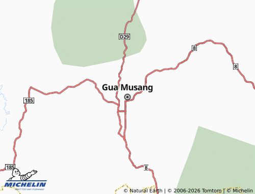 MICHELIN Gua Musang map - ViaMichelin