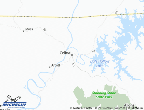 Mapa MICHELIN Celina - ViaMichelin