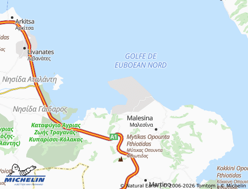 MICHELIN Theologos map - ViaMichelin