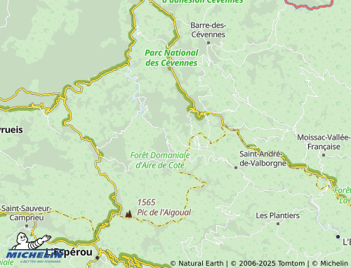 MICHELIN Bassurels map - ViaMichelin