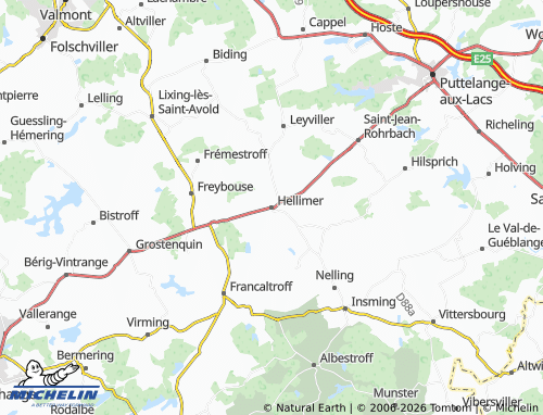 MICHELIN-Landkarte Hellimer - ViaMichelin