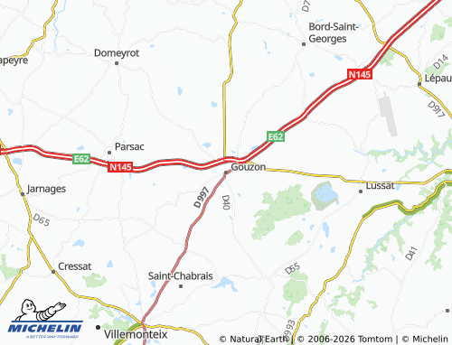 Carte MICHELIN Gouzon - ViaMichelin