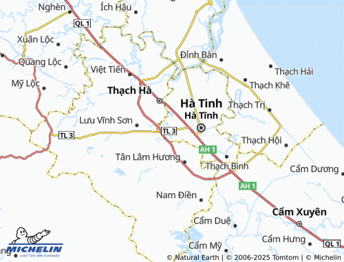 MICHELIN-Landkarte Thạch Linh - ViaMichelin