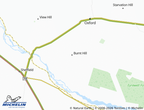 Mapa MICHELIN Burnt Hill - ViaMichelin