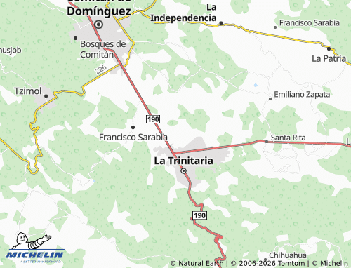 Mapa MICHELIN Michoacán - ViaMichelin