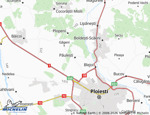 Mappa MICHELIN Păulești - ViaMichelin