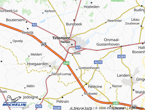 MICHELIN Bost map - ViaMichelin