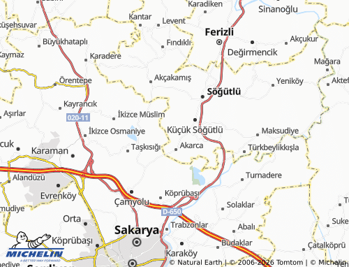 Kaart MICHELIN Akgöl - ViaMichelin