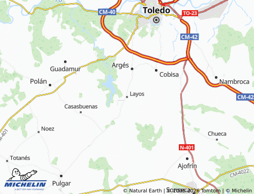 MICHELIN Layos map - ViaMichelin
