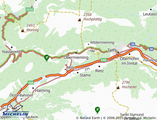 Mapa MICHELIN Untermieming - ViaMichelin