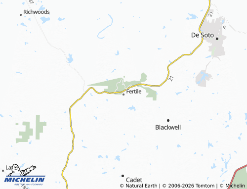 Mapa MICHELIN Fertile - ViaMichelin