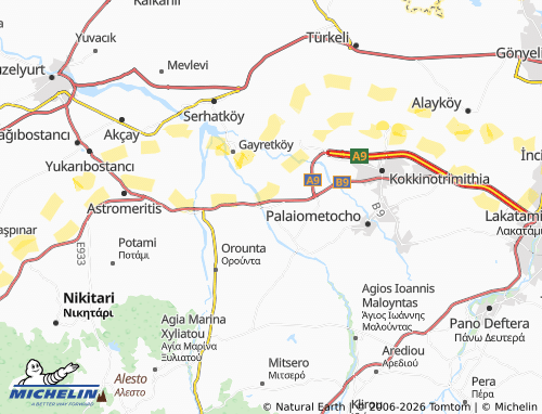 Carte MICHELIN Akaça - ViaMichelin