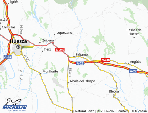 MICHELIN Siétamo map - ViaMichelin