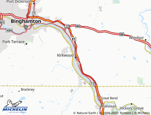 MICHELIN Kirkwood map - ViaMichelin