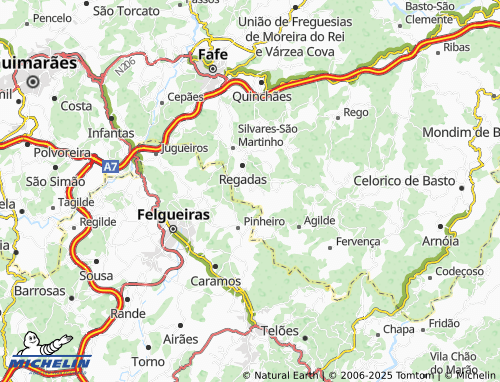 MICHELIN Loureiro map - ViaMichelin