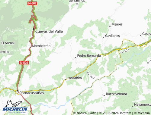 MICHELIN Pedro Bernardo map - ViaMichelin