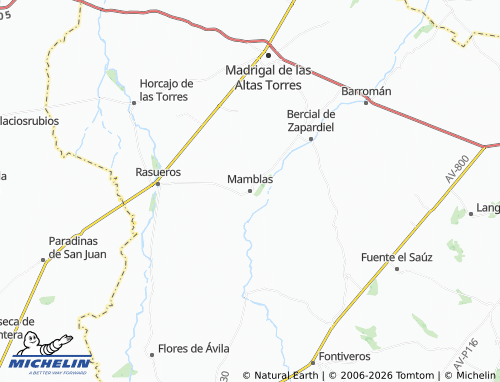 MICHELIN Mamblas map - ViaMichelin