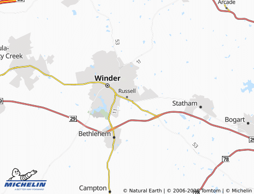 Mappa MICHELIN Russell - ViaMichelin
