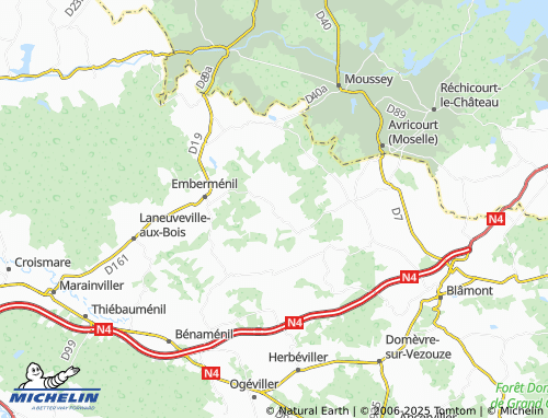 Carte MICHELIN Leintrey - ViaMichelin