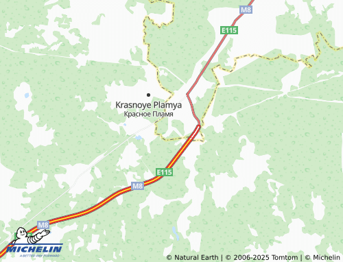 MICHELIN Novinka SNT map - ViaMichelin
