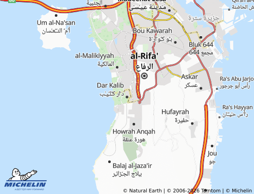 MICHELIN Dar Kulaib map - ViaMichelin