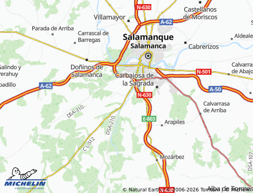 Carte MICHELIN Aldeatejada - ViaMichelin
