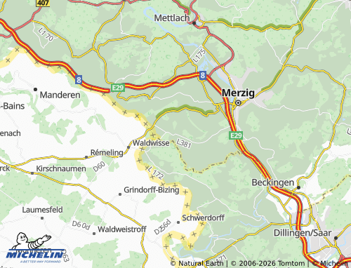 MICHELIN Silwingen map - ViaMichelin