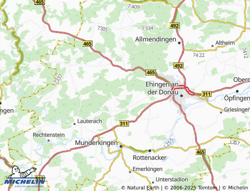 MICHELIN-Landkarte Mühlen - ViaMichelin